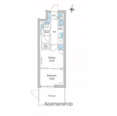 スタイリオ池上サウス(2K/1階)の間取り写真