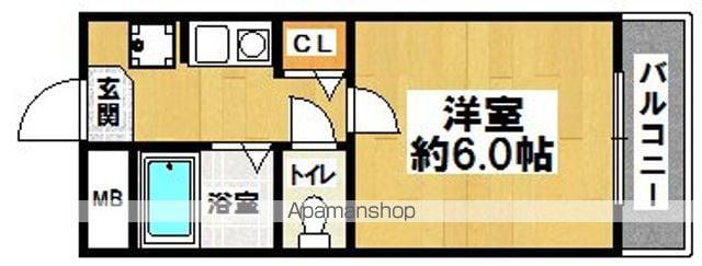 TSサンライズ(1K/5階)の間取り写真