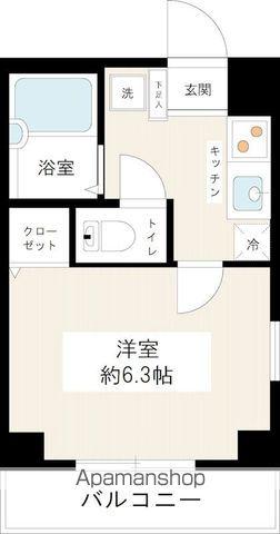 ヴェルト池袋ウエストフォート(1K/8階)の間取り写真