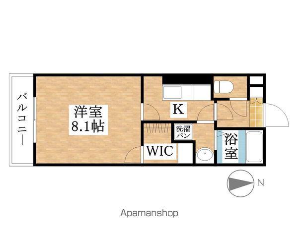 シャンドジョイ(1K/4階)の間取り写真