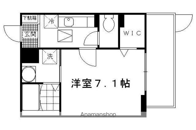 MAISON MINT(1K/2階)の間取り写真