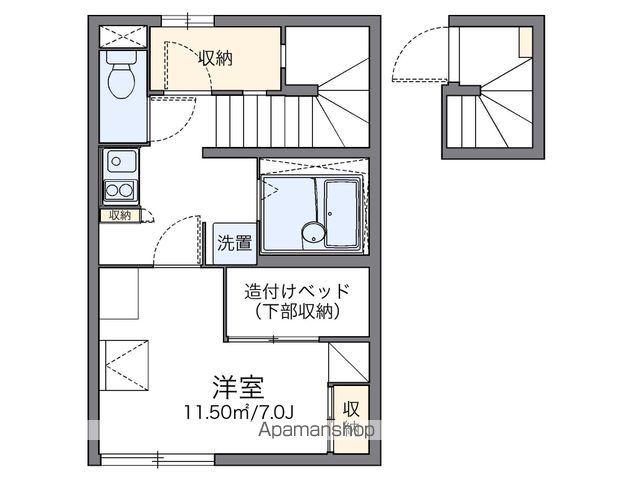 レオパレスフローラ(1K/2階)の間取り写真