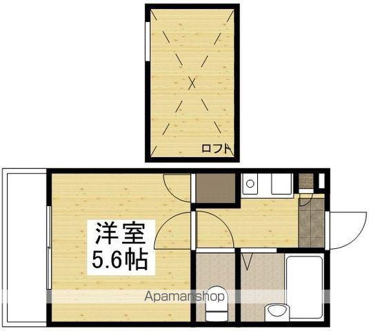 中島グリーンパレス(1K/2階)の間取り写真