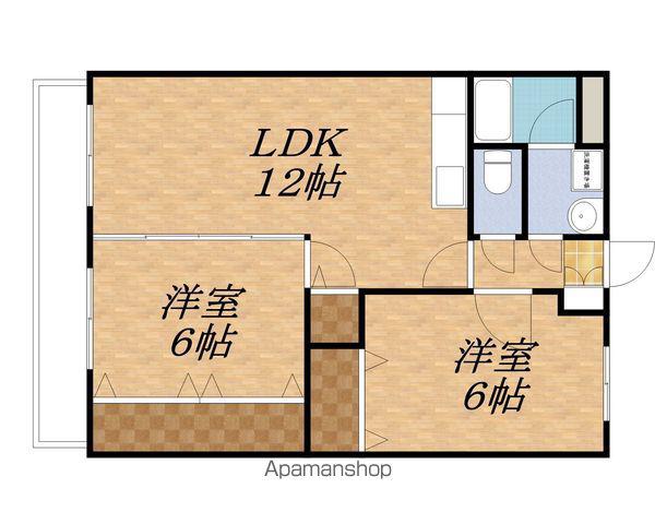 グリーンパークB棟(2LDK/3階)の間取り写真