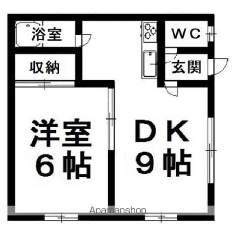 YSハイツ(1DK/2階)の間取り写真