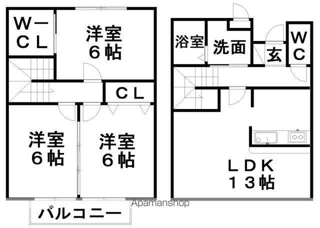 ＲＳマ・メゾン加藤(3LDK)の間取り写真