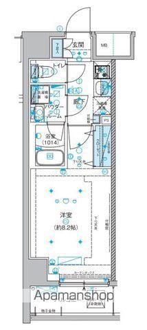 メインステージ両国Ⅲ(1K/11階)の間取り写真