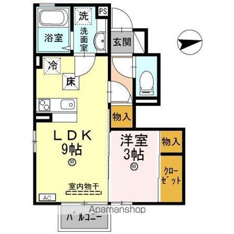 フェリシータ(1LDK/1階)の間取り写真