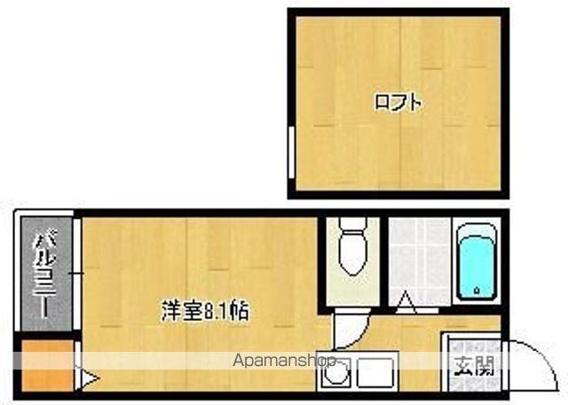 シティオ竹下(ワンルーム/1階)の間取り写真