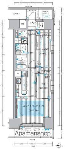 プレサンス ロジェ 栄三丁目(1SLDK/4階)の間取り写真