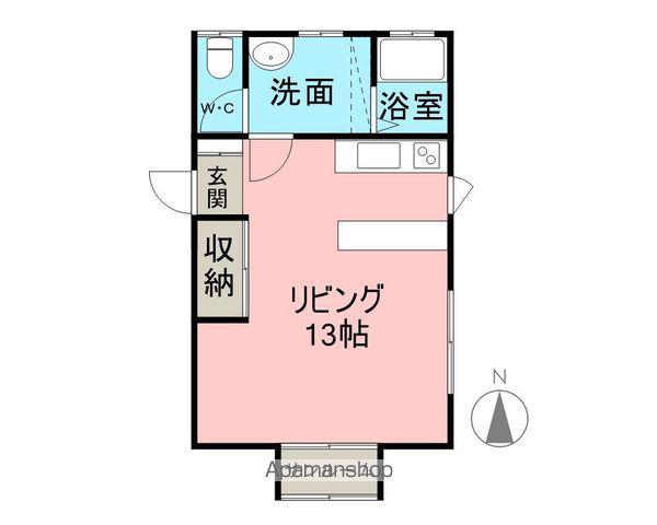 メゾン・ド・WINC棟(ワンルーム/2階)の間取り写真