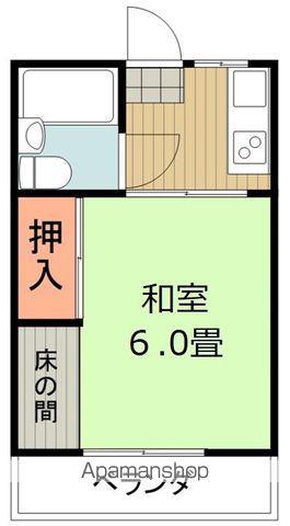 コーポ泉ヶ丘(1K/1階)の間取り写真