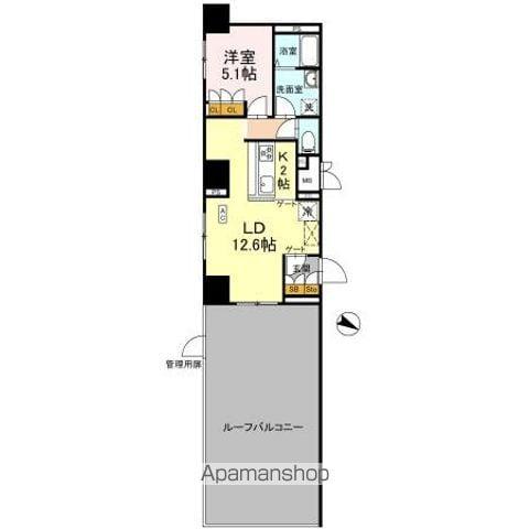 リーラ横浜川和町(1LDK/2階)の間取り写真