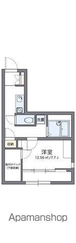 レオパレス飛躍館(1K/1階)の間取り写真