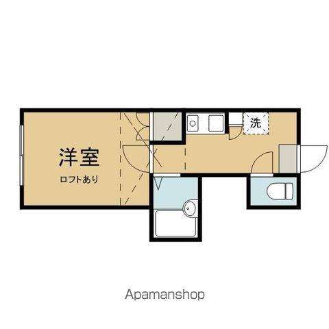 いわて銀河鉄道 厨川駅 徒歩26分 2階建 築35年(1K/1階)の間取り写真