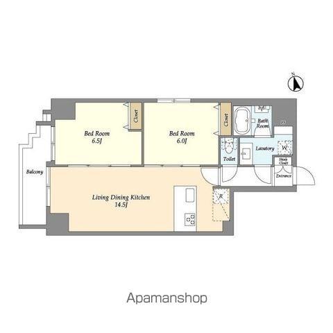 ネオアーバンレジデンス駒込(2LDK/10階)の間取り写真