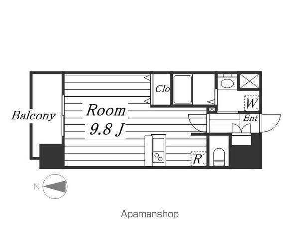 プレサンス大須プライマル(ワンルーム/11階)の間取り写真