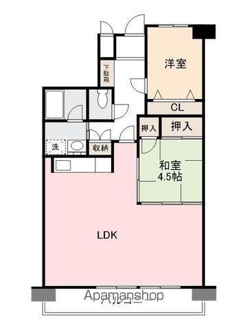マイハウス屋島(2LDK/2階)の間取り写真