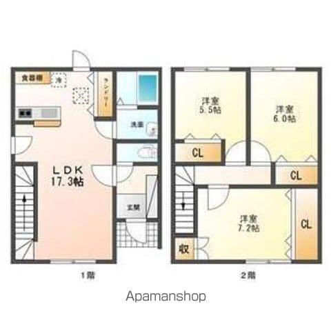 レガーメＬＵＮＧＡ　ＶＩＴＡ(3LDK)の間取り写真