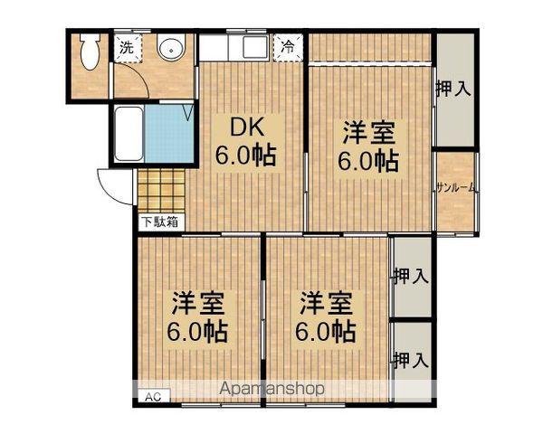 クオリティあいわ(3DK/2階)の間取り写真