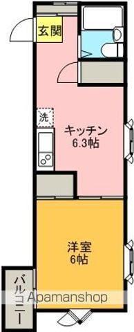 シャレー祐天寺カワベ第10(1DK/2階)の間取り写真