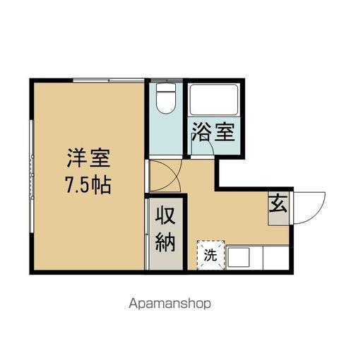 レジデンスコスモ上堂(1K/1階)の間取り写真