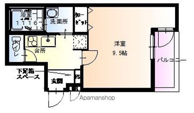 フジパレス山之内Ⅵ番館(1K/3階)の間取り写真