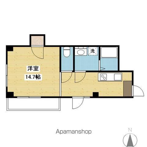 ピカデリーサーカス(ワンルーム/1階)の間取り写真