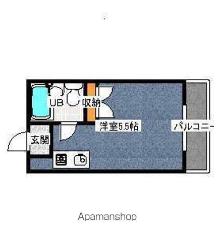 プレアール遠里小野Ⅱ(1K/2階)の間取り写真