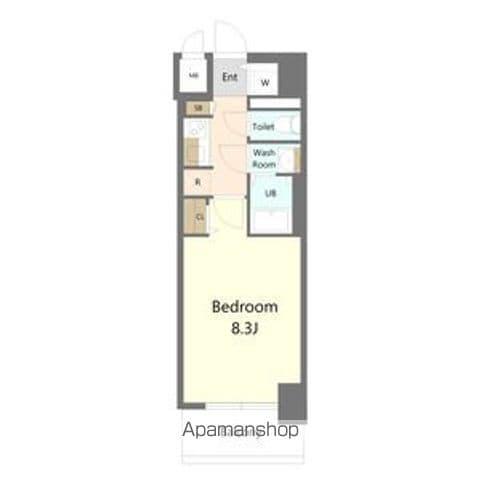 S-RESIDENCE堀田駅前FUTUR(1K/6階)の間取り写真