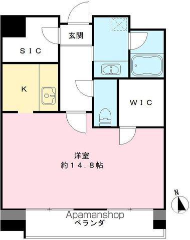 メゾン ド オーキッド(ワンルーム/11階)の間取り写真