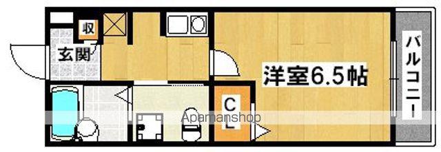 WIN北花田(1K/2階)の間取り写真
