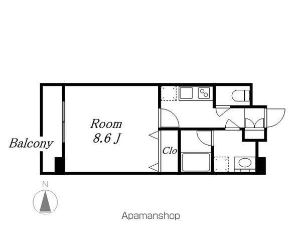 CION NAGOYA MEIEKI(1K/3階)の間取り写真