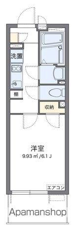 クレイノオルゲント3号(1K/1階)の間取り写真