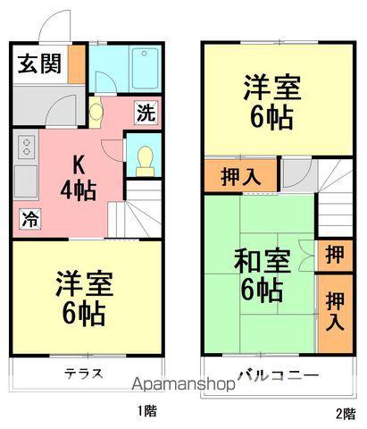 メゾン田中(3K/1階)の間取り写真