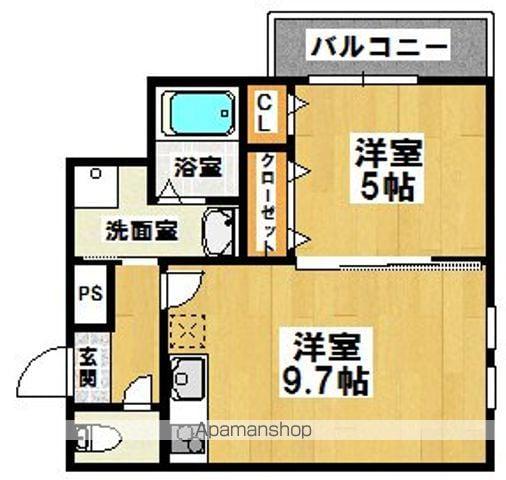 フジパレス諏訪ノ森Ⅲ番館(1LDK/1階)の間取り写真