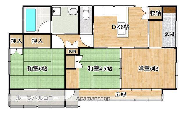 日豊本線 三股駅 徒歩13分 1階建 築42年(3DK)の間取り写真
