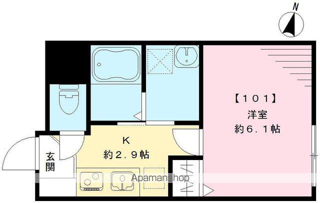 PALUDE新桜台(1K/1階)の間取り写真