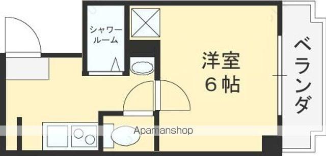 PAL東花園(ワンルーム/4階)の間取り写真