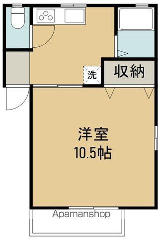 ビバーチェ(1K/2階)の間取り写真