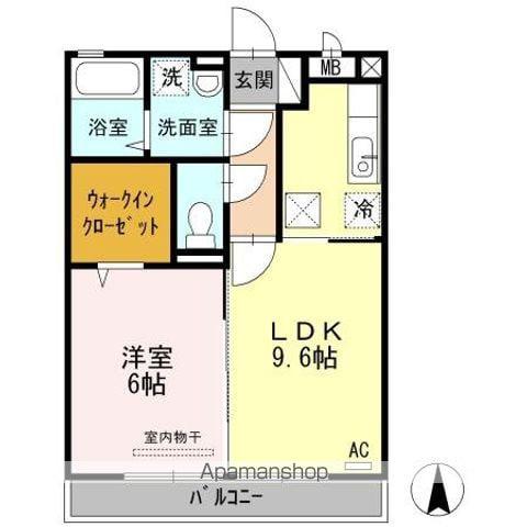 Ⅰ・パラッツオ(1LDK/1階)の間取り写真