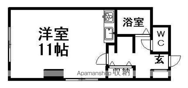 メモリアルパーク札幌(ワンルーム/7階)の間取り写真