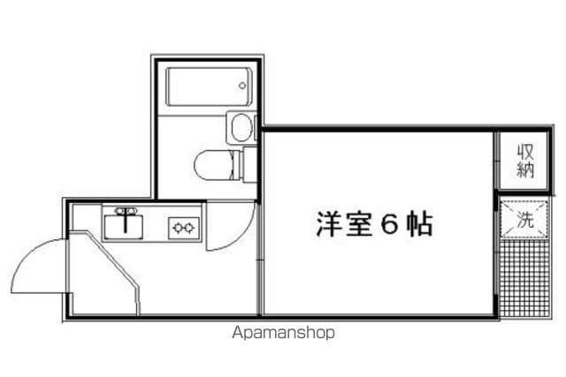 橋西2丁目マンション(1K/4階)の間取り写真