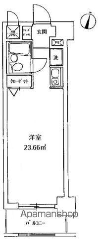 ライオンズマンション東日暮里第二ライオンズマンションヒガシニッ(ワンルーム/2階)の間取り写真