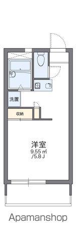 レオパレス中居(1K/1階)の間取り写真