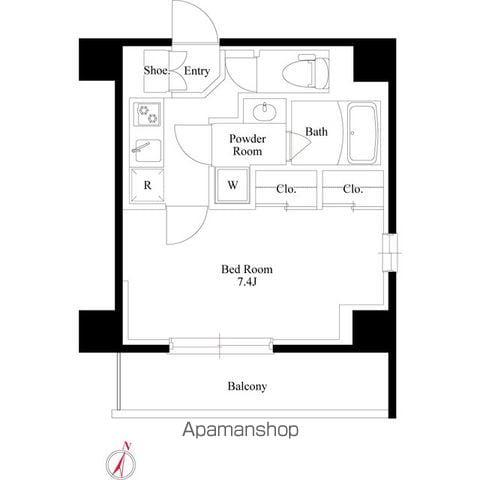 GRANPASEO本郷壱岐坂(1K/6階)の間取り写真