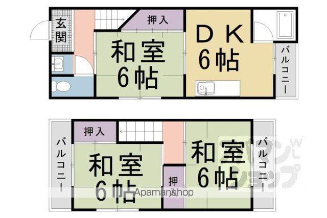 フォルム鴨田IIIIII(3DK)の間取り写真