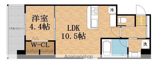 APRILE大阪城北(1LDK/3階)の間取り写真