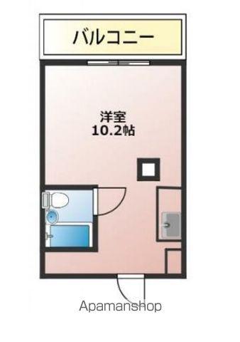 マイコーポ白国(ワンルーム/3階)の間取り写真