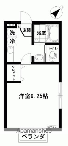 CASAHONESTY(1K/1階)の間取り写真